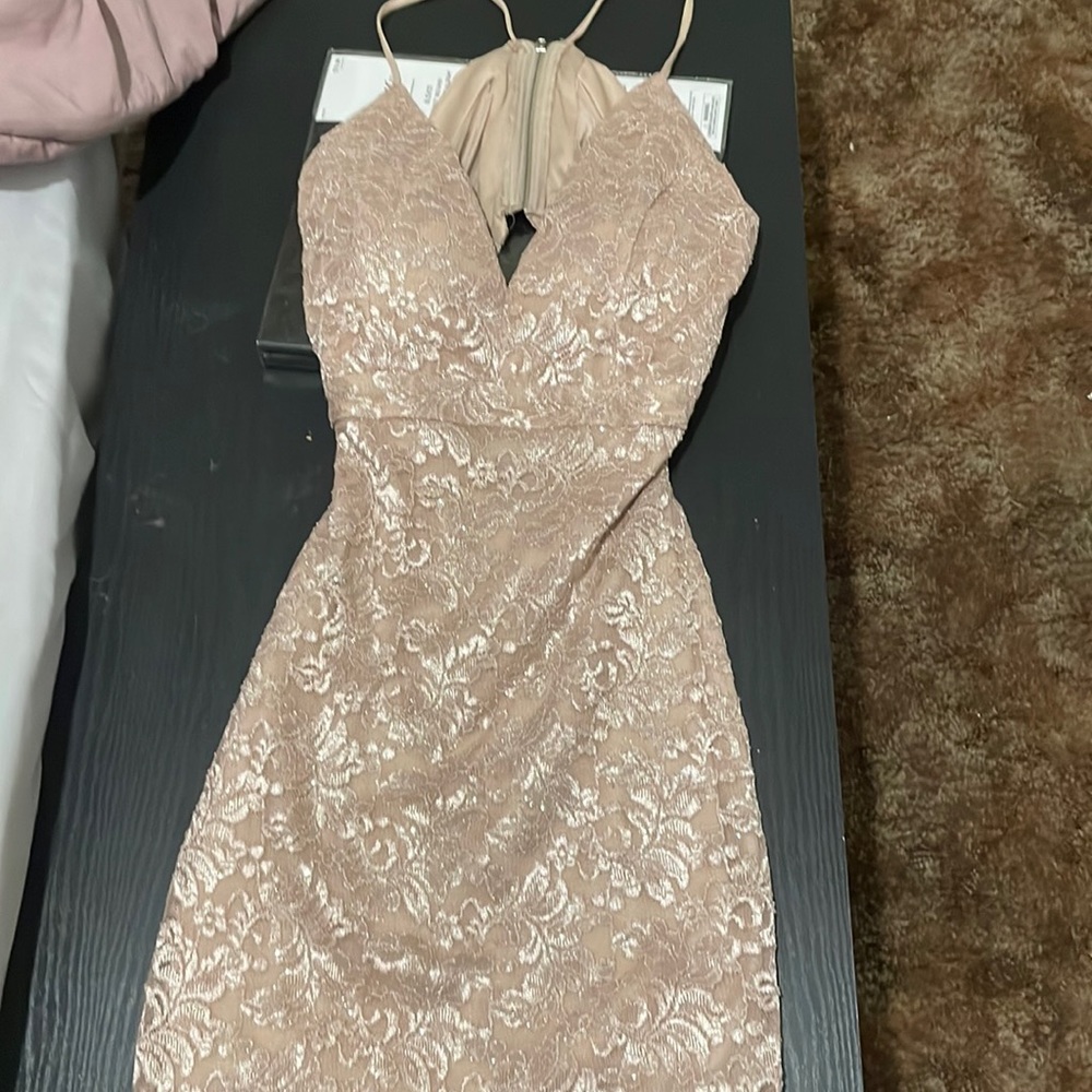Tan brown shirt wedding dress